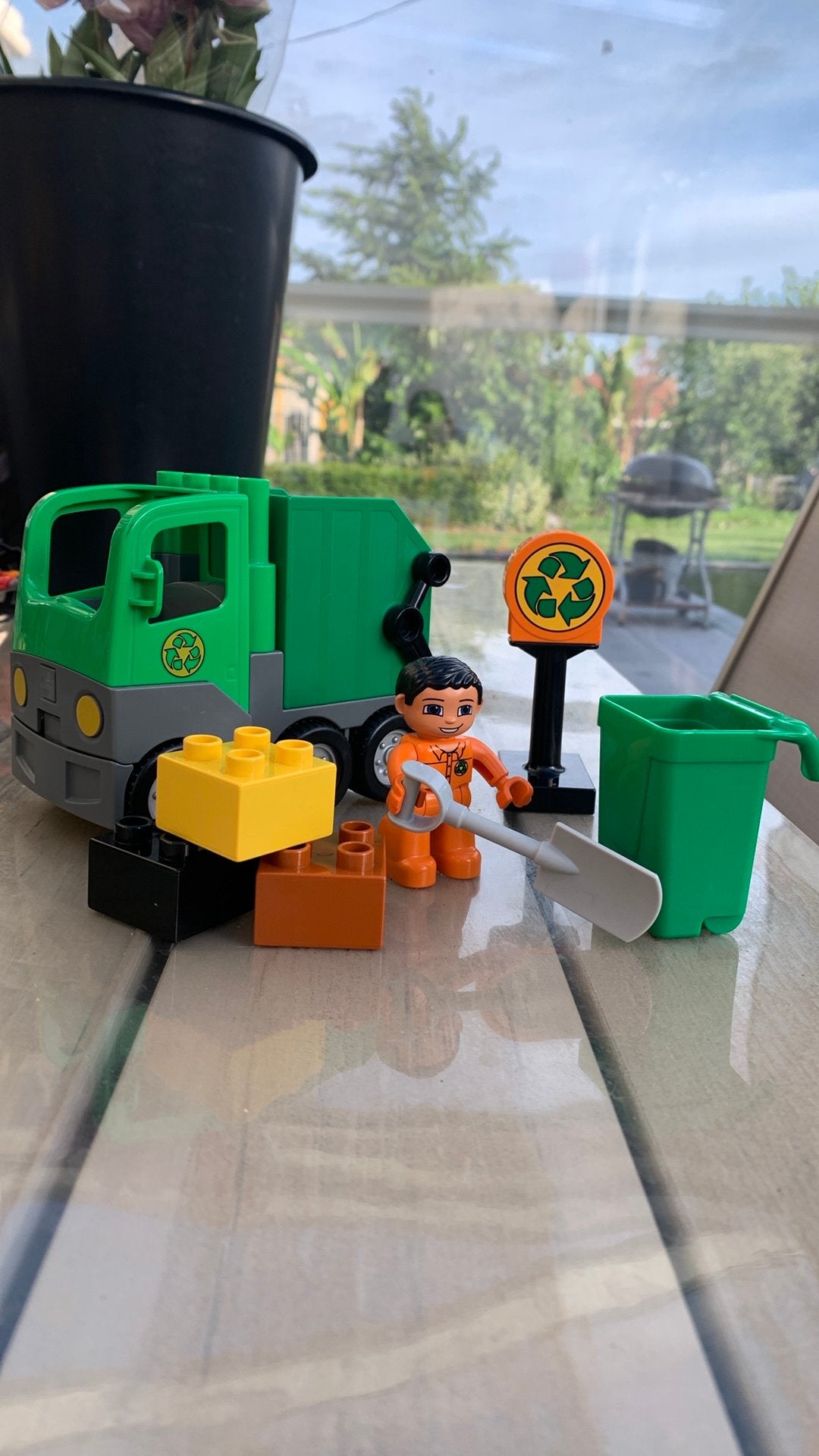 Lego duplo vuilniskar, Ophalen of Verzenden, Zo goed als nieuw, Duplo