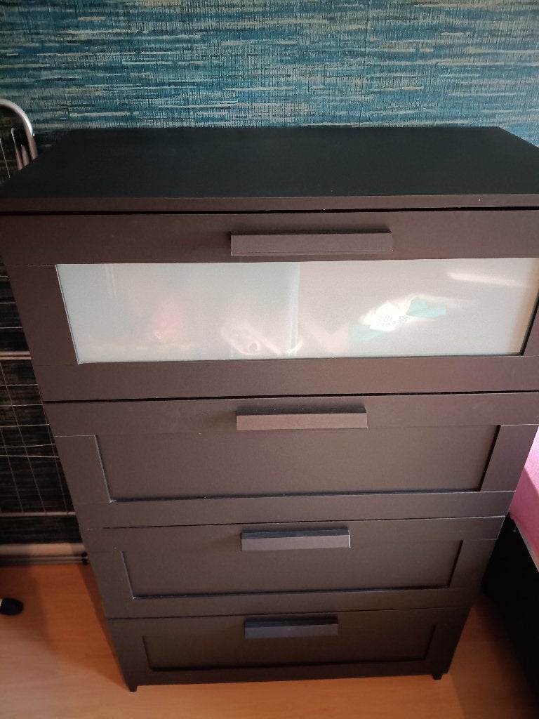 BRIMNES Ladekast met 4 lades, 3 ou 4 tiroirs, 25 à 50 cm, Synthétique, Enlèvement