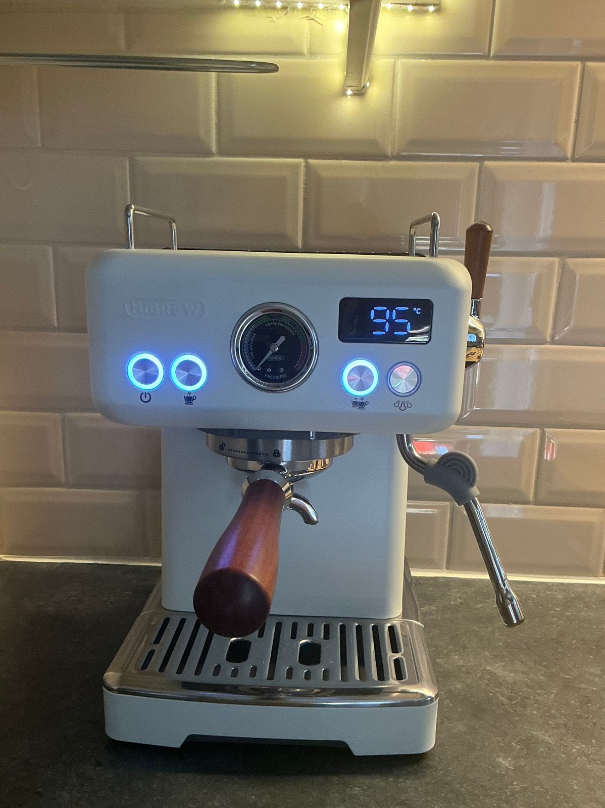 HiBREW H10 PLUS 58mm Semi Automatic Espresso Machine, Elektronische apparatuur, Koffiezetapparaten, Ophalen, Zo goed als nieuw