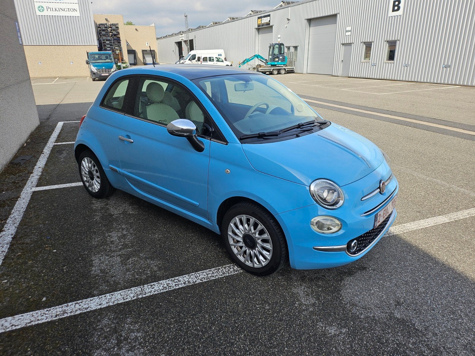 Fiat 500 lauch van 2016 amper 53000km, Voorwielaandrijving, Euro 5, Stof, Automatische klimaatregeling