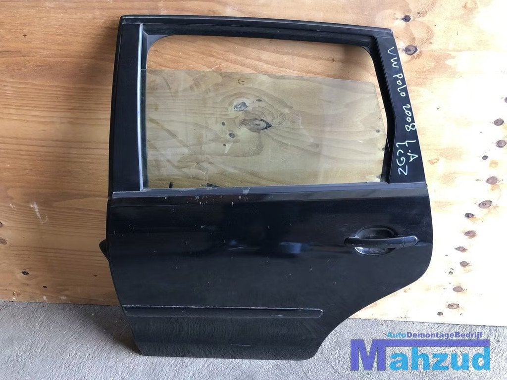 VW POLO 9N2 Zwart LC9Z links linker achter deur portier, Gebruikt, Volkswagen AG, Vw@volkswagen.de, Achter