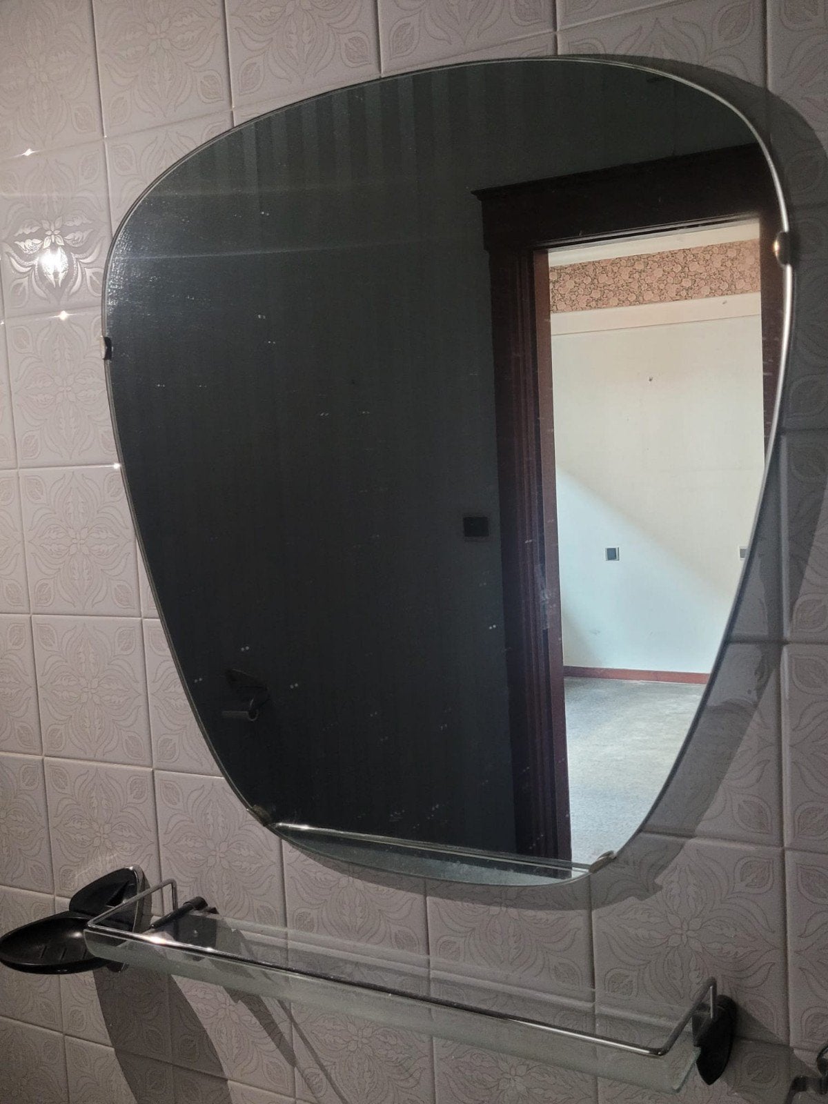 Badkamerspiegel met glazen legplank, Huis en Inrichting, Woonaccessoires | Spiegels, Ophalen