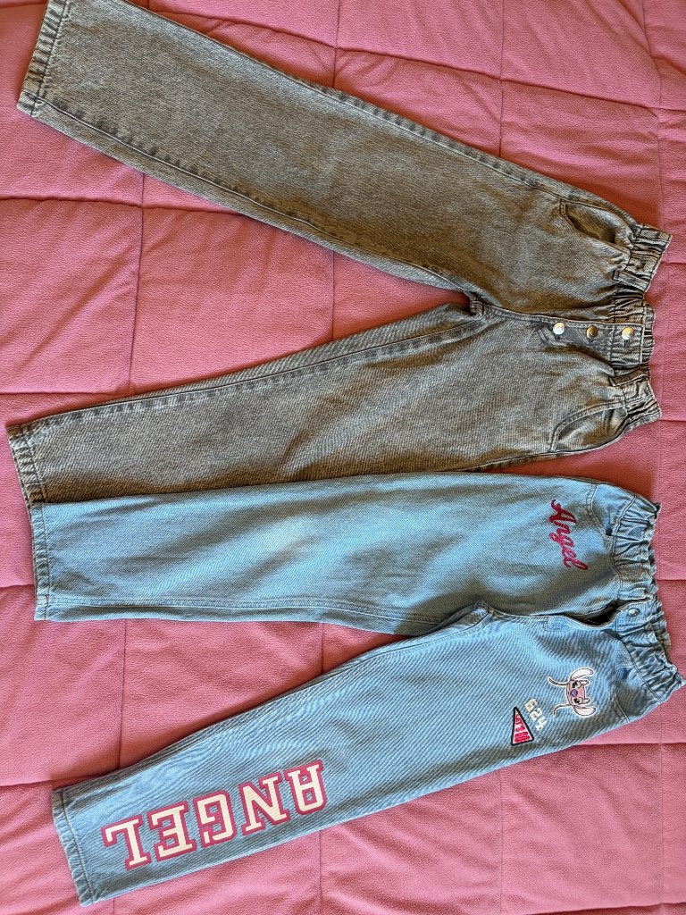 Jeans fille taille 10 ans, Kinderen en Baby's, Kinderkleding | Maat 140, Ophalen, Zo goed als nieuw, Meisje