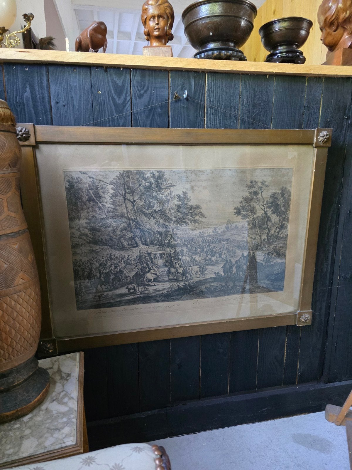 gravure 17e eeuw f. vander meulen, Ophalen, Gravure