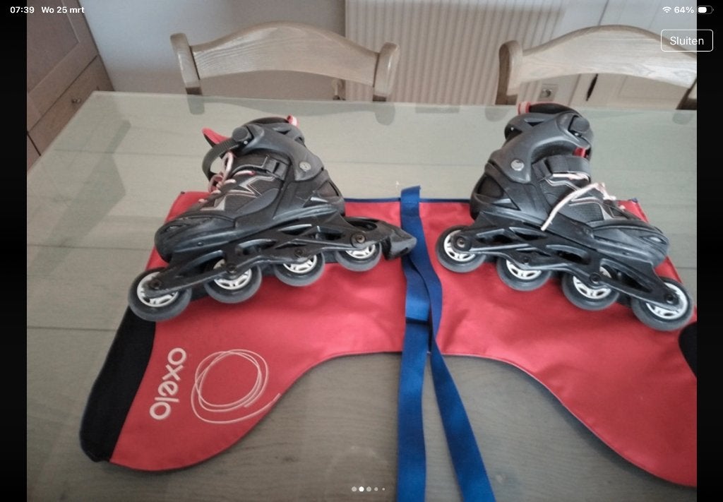 Oxelo skeelers maat 35-38+ opbergtas, Sport en Fitness, Skeelers, Overige typen, Ophalen, Overige merken, Verstelbaar
