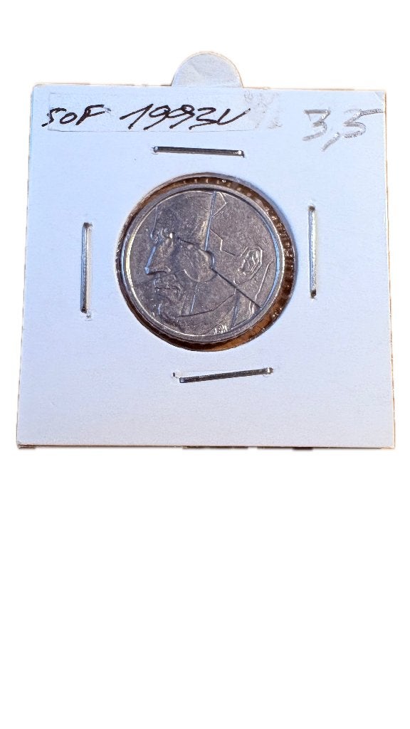 BAUDOUIN I : 50 FRANCS 1993V (2), Enlèvement ou Envoi