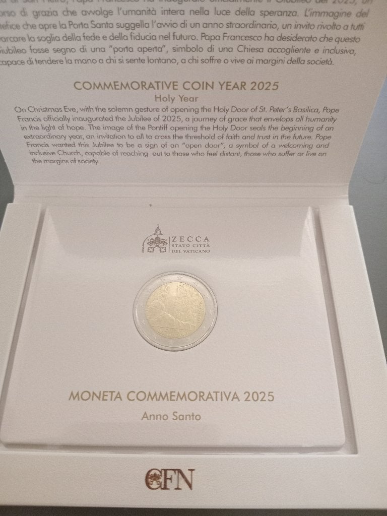 2 euro Vatican 2025 Année Sainte Anno Santo, Enlèvement ou Envoi, Vatican, Monnaie en vrac