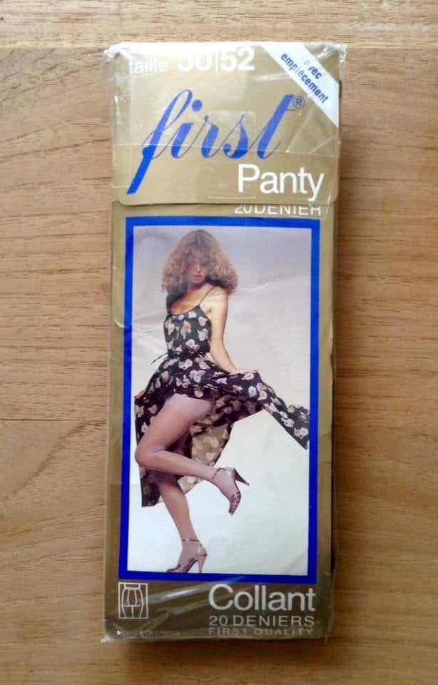 ULTRA VINTAGE First Panty 20 Denier  Maat 50/52 (XXL) Zwart, Zwart, Nieuw, Overige maten, Ophalen of Verzenden