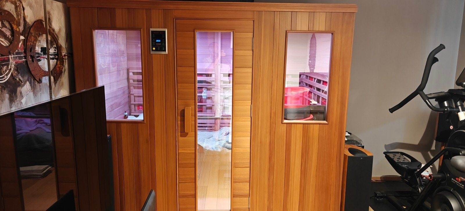 health mate professionele sauna, Enlèvement, Comme neuf, Infrarouge, Sauna complet