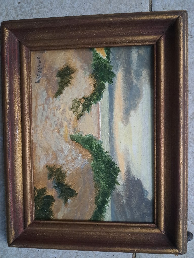 Origineel schilderij van Gilbert Van Belleghem, Panneau, Paysage, Autres styles, Envoi