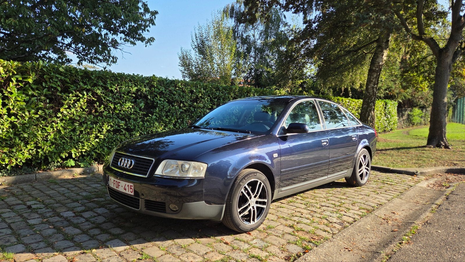 Audi A6 2.0 benzine, Auto's, Voorwielaandrijving, 4 cilinders, Blauw, Leder