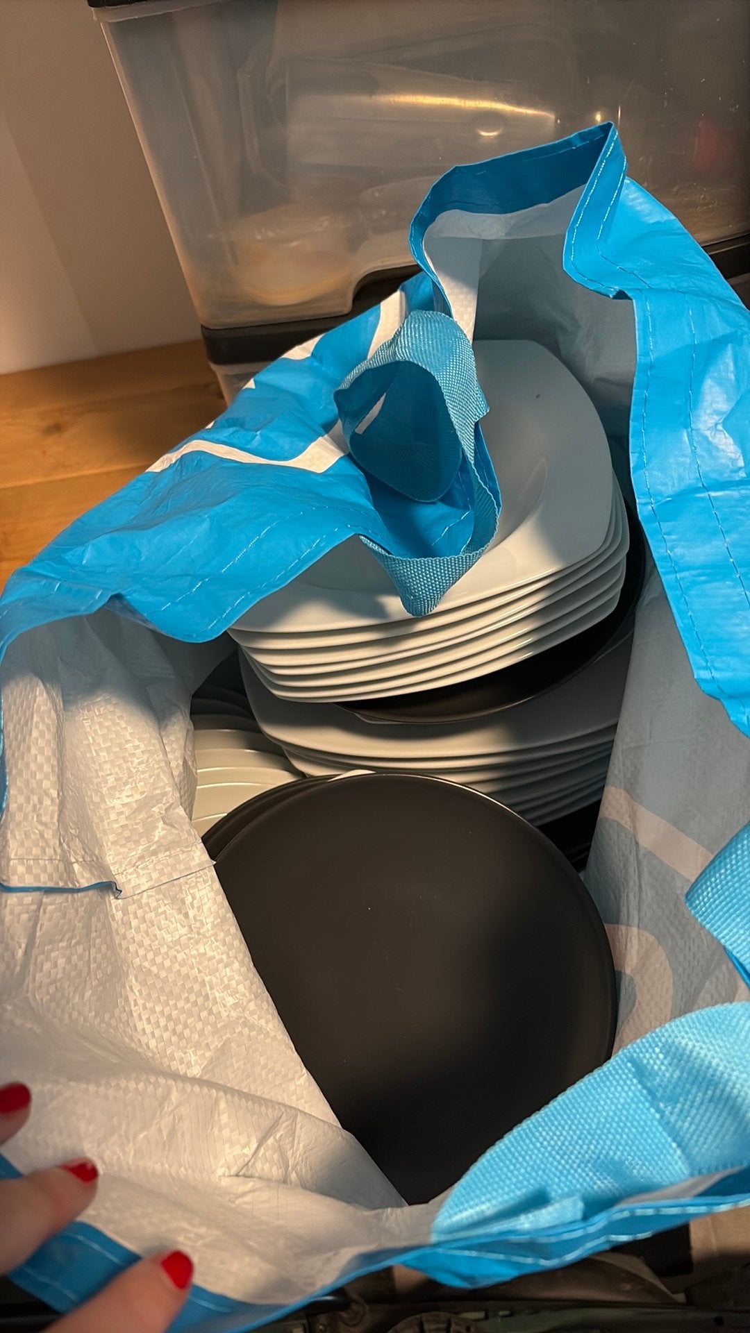 Zak vol borden groot en klein, Enlèvement, Utilisé, Assiettes(s)