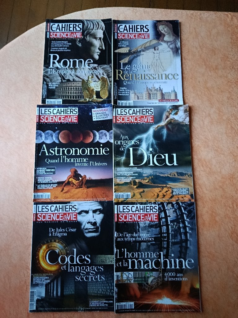 Lot de 6 magazines Les Cahiers de Science & Vie (Année 2012), Collections, Revues, Journaux & Coupures, Journal ou Magazine, 1980 à nos jours