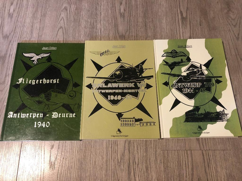 3 livres antwerpen deurne antwerpen mortsel antwerpen 1944, Livres, Enlèvement ou Envoi, Deuxième Guerre mondiale, Armée de l'air