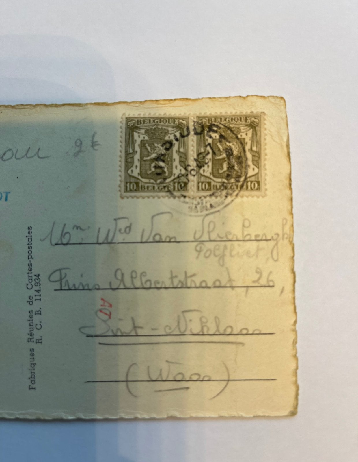 vintage ansichtkaart van Koksijde – Hotel-Pension "Gustave", Collections, Enlèvement ou Envoi