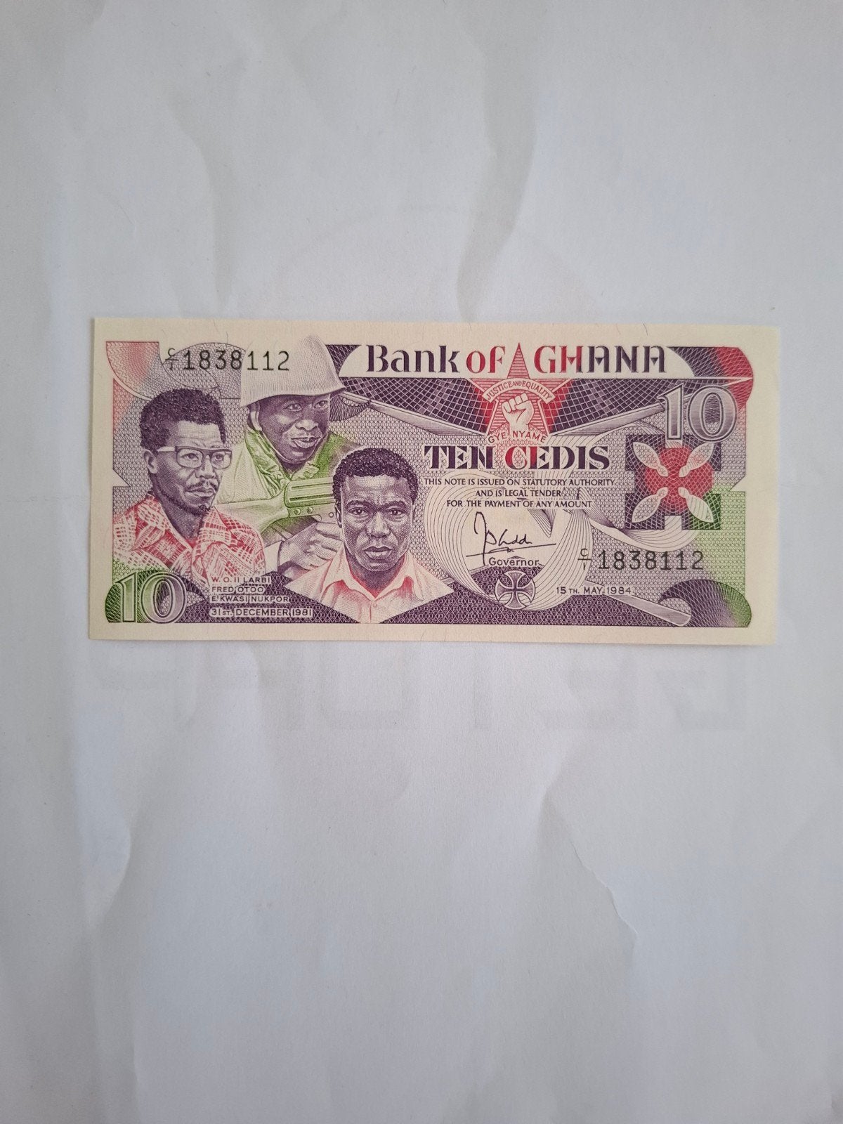 Ghana 10 Celis 1984, Timbres & Monnaies, Enlèvement ou Envoi, Autres pays, Billets en vrac