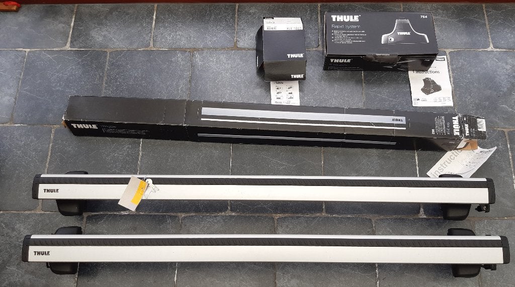 barres de toit thule alu, Enlèvement, Utilisé