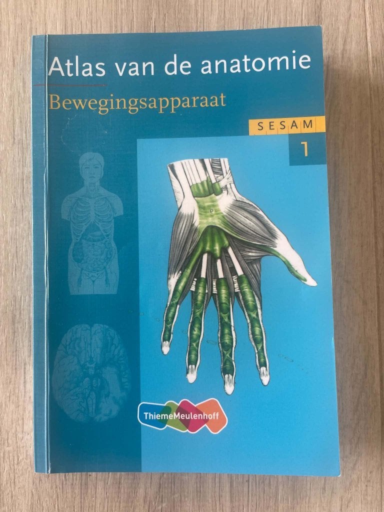 Atlas van de anatomie: deel 1 bewegingsapparaat, Enlèvement ou Envoi, Comme neuf, Autres sciences