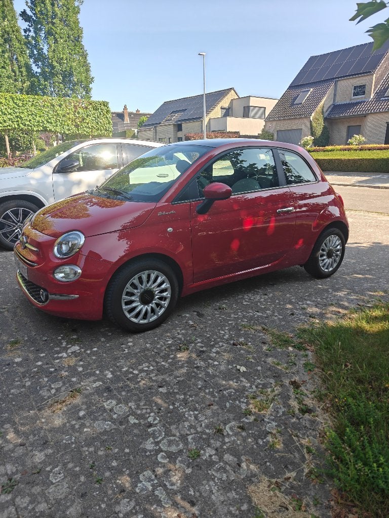 Fiat 500 Dolcevita Rood, Autos, Rouge, 1064 kg, Boîte manuelle, Particulier