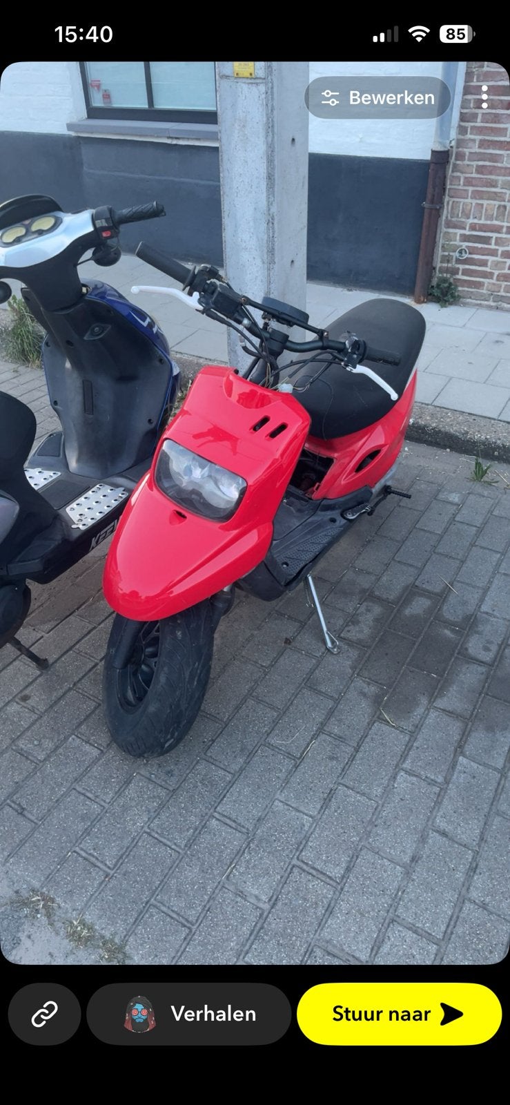 B klasse Mbk booster sleeperbuild, Ophalen, Zo goed als nieuw