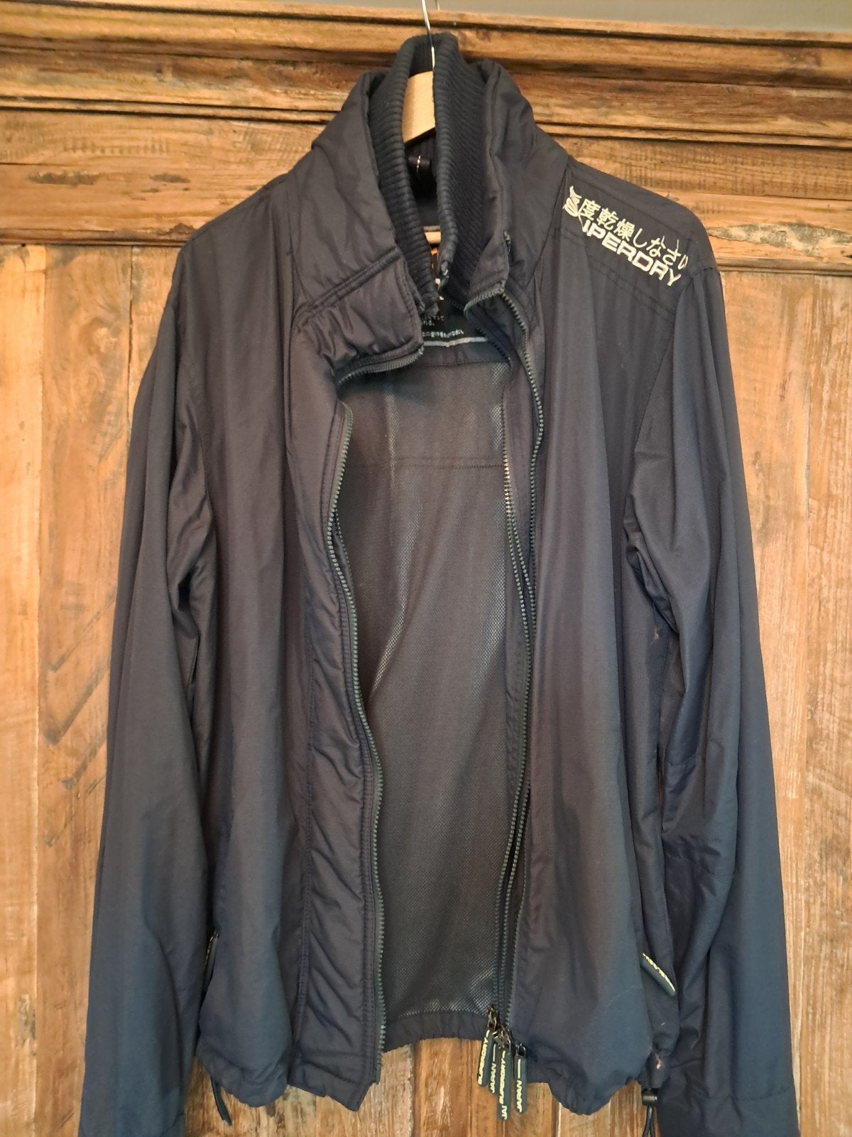 Herenjas donkerblauw SuperDry, Kleding | Heren, Blauw, SuperDry, Maat 56/58 (XL), Ophalen of Verzenden