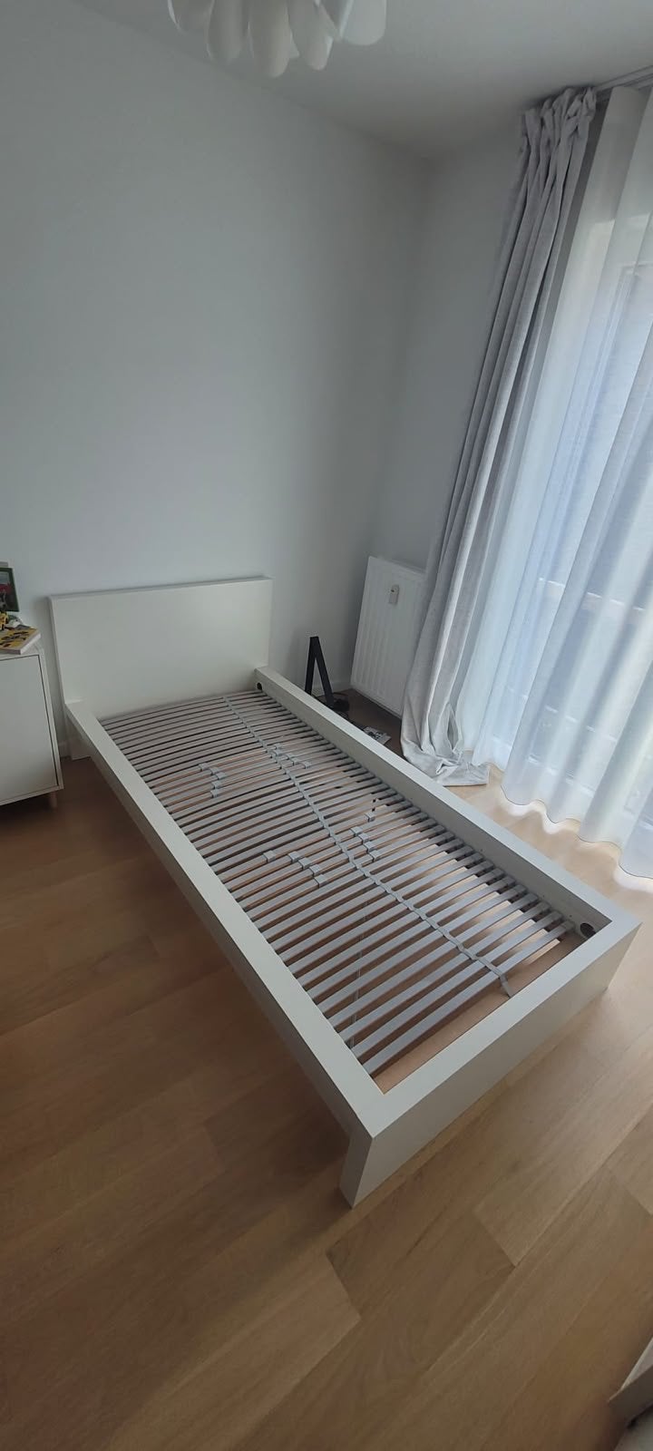Lit Malm blanc 90*200, Maison & Meubles, 90 cm, 210 cm, Une personne, Enlèvement