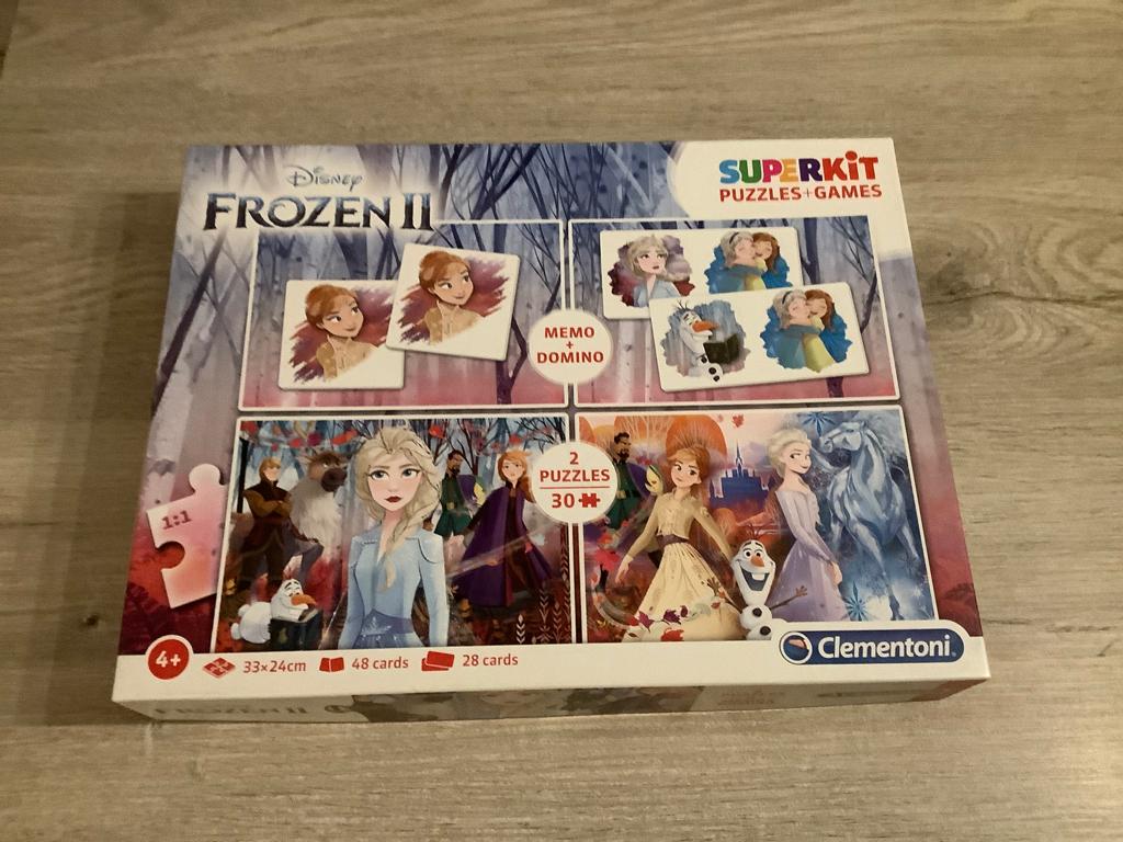 Disney Frozen II superkit, Kinderen en Baby's, Speelgoed | Educatief en Creatief, Ophalen of Verzenden, Zo goed als nieuw, Puzzelen