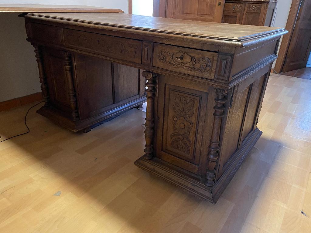 bureau+ bureaukasten, Ophalen, Gebruikt, 150 cm, Hout