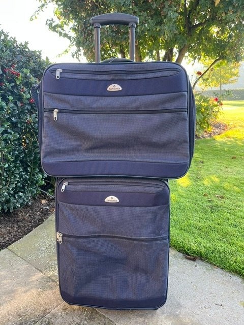 Set de voyage Samsonite : chariot + sacoche pour ordinateur, 35 à 45 cm, Enlèvement, Autres matériaux, 50 à 60 cm
