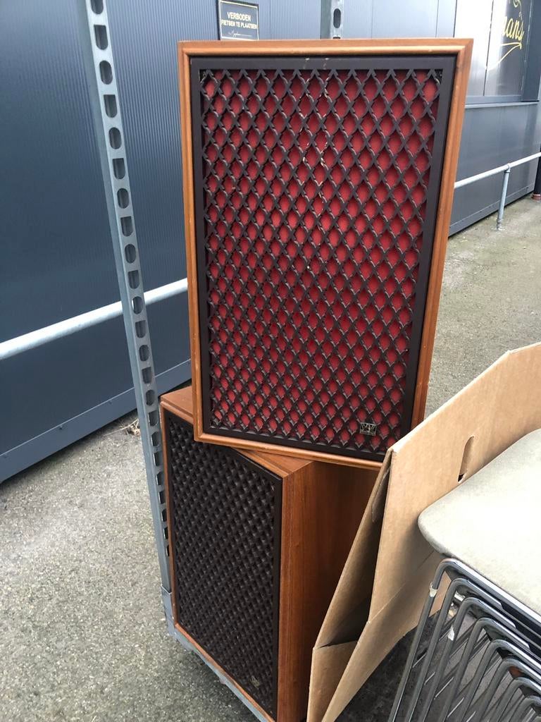 Vintage Wharfedale Super 60 speakers, Enlèvement, Utilisé, Autres marques