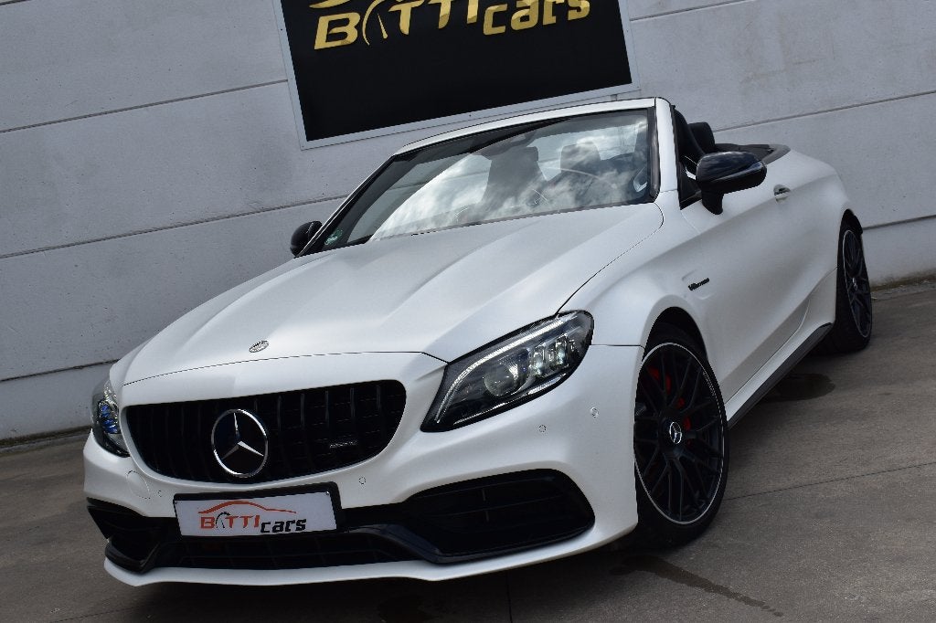 Mercedes C63s AMG Cabriolet, Autos, Mercedes-Benz, Cuir, 1940 kg, Achat, 375 kW