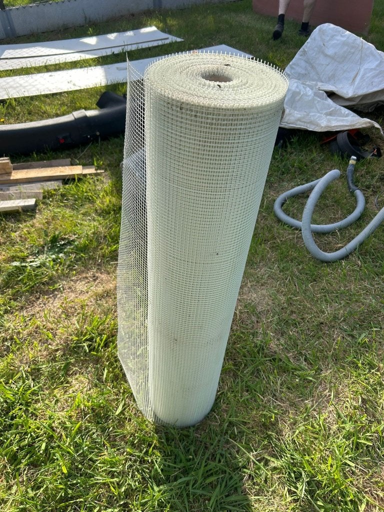 Wapeningsgaas wit (100 cm x 80 m), Doe-het-zelf en Bouw, Isolatie en Afdichting, Zo goed als nieuw, Overige materialen, Minder dan 4 cm