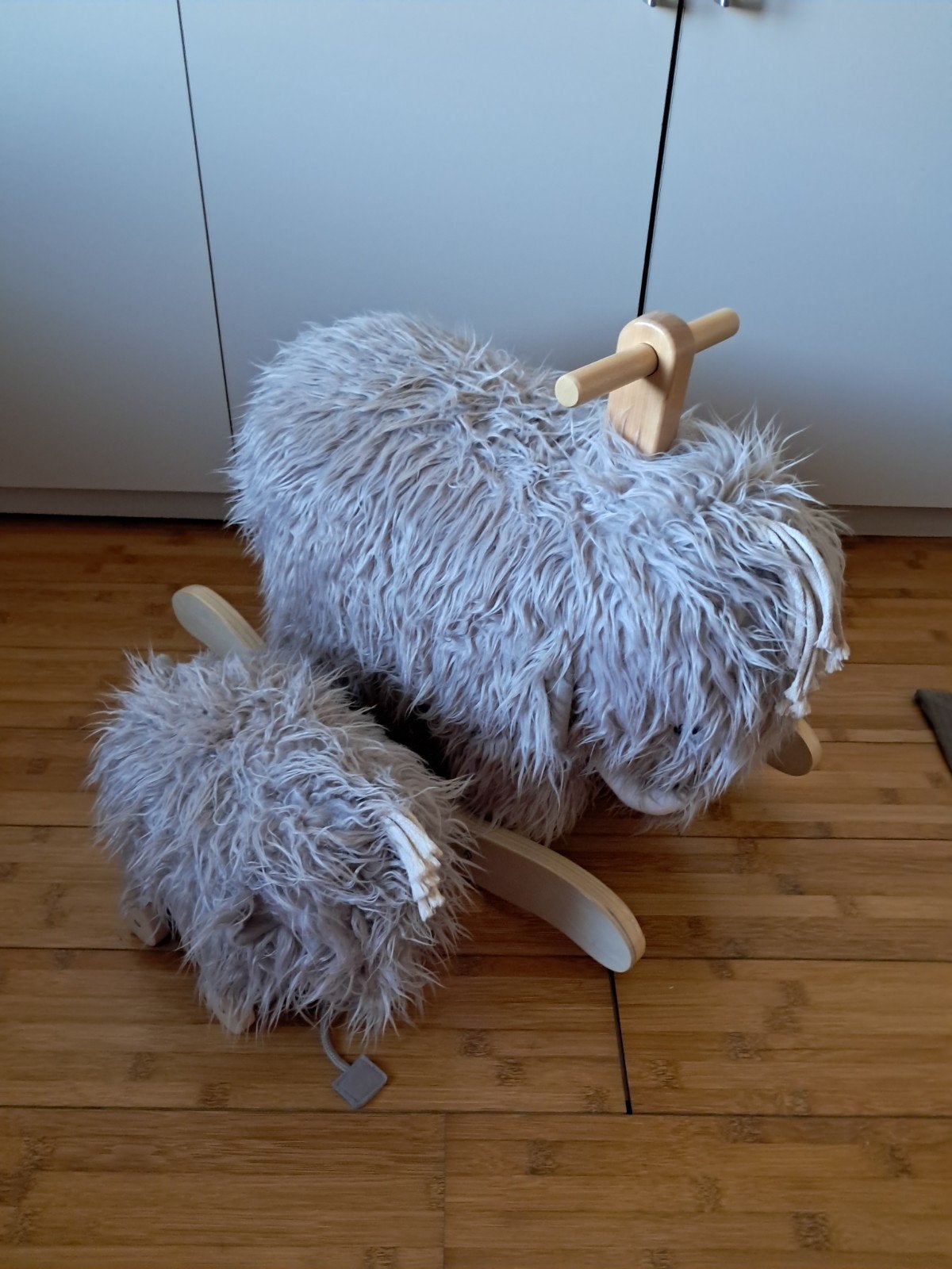Kids concept Schommelpaard Mammoet + kleintje, Ophalen, Zo goed als nieuw