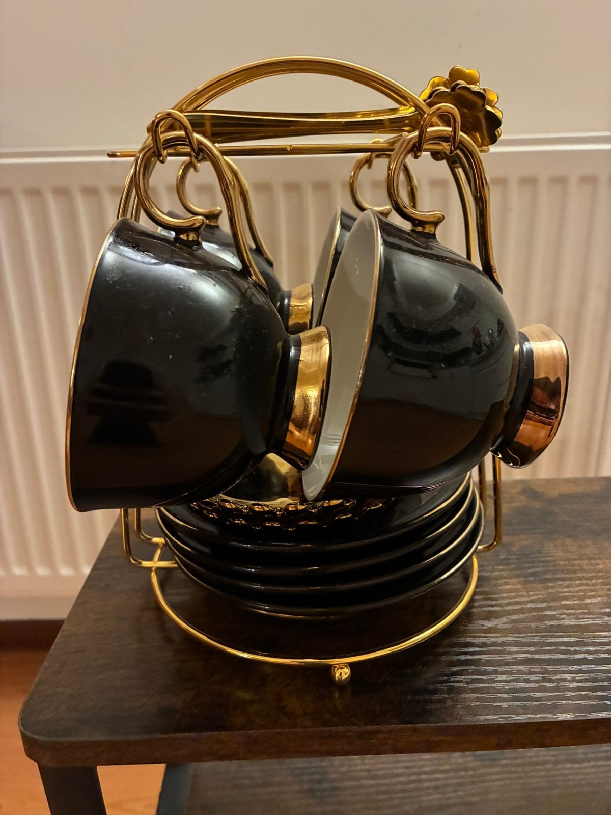 Service de tasses à thé 4 personnes, Maison & Meubles, Comme neuf, Enlèvement, Autres matériaux, Autres styles