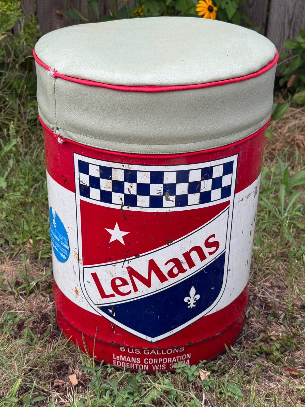 Tabouret vintage LeMans pour bidon d'essence, Enlèvement, Utilisé, Autre, Autres marques
