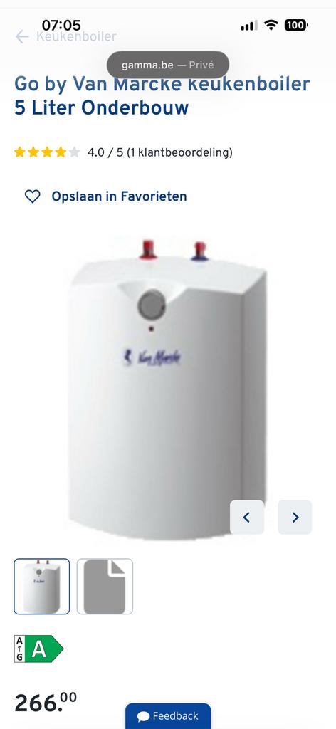 Nieuwe elektrische boiler, Ophalen, Nieuw, Boiler