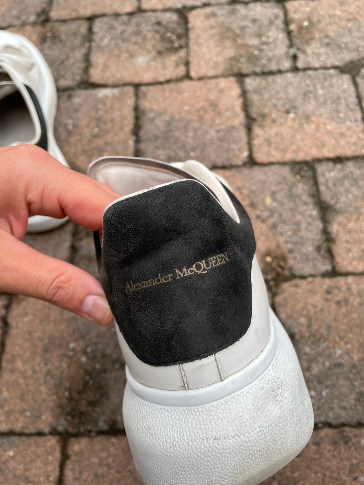 Alexander McQueens maat 40 met factuur, Kleding | Heren, Schoenen, Ophalen, Wit, Sneakers, Gedragen