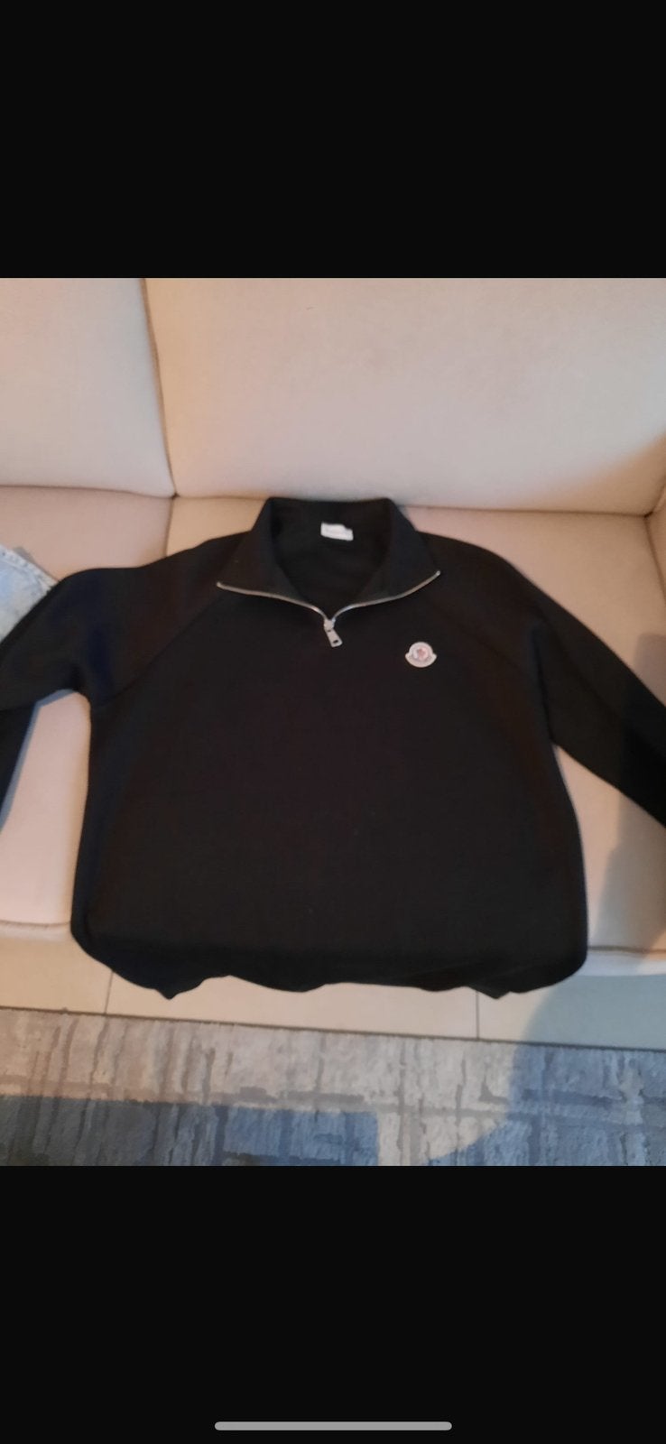 Hoodie moncler, Ophalen, Zo goed als nieuw, Maat 46 (S) of kleiner, Zwart