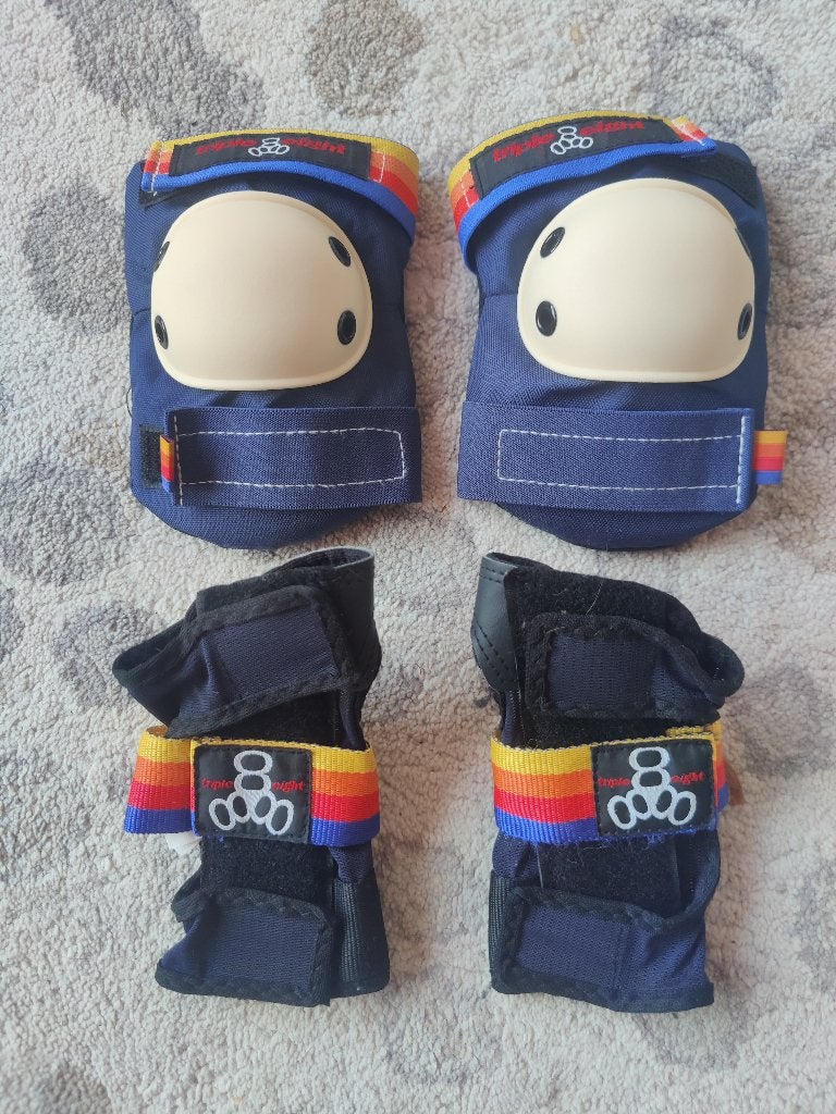 Triple Eight kinder knie- en polsbescherming, Sport en Fitness, Skeelers, Gebruikt, Kinderen, Bescherming, Ophalen