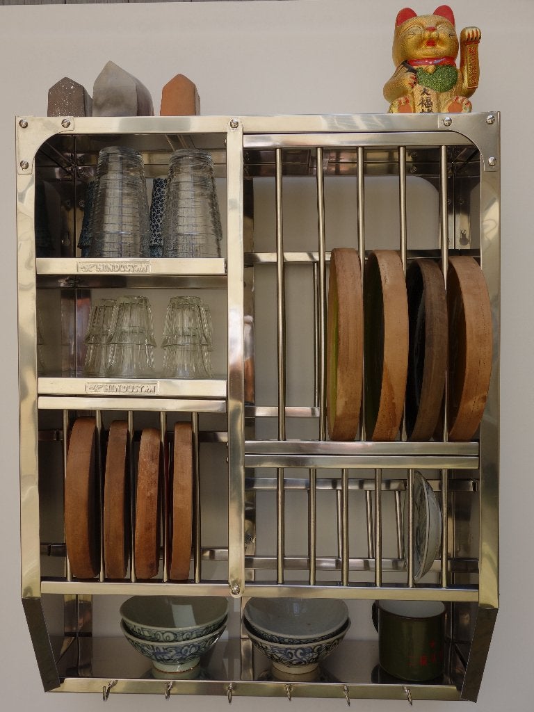 Égouttoir Étagères Vaisselier 76x60 cm - INDE BOMBAY, Maison & Meubles, Envoi, Neuf, Étagère, Métal