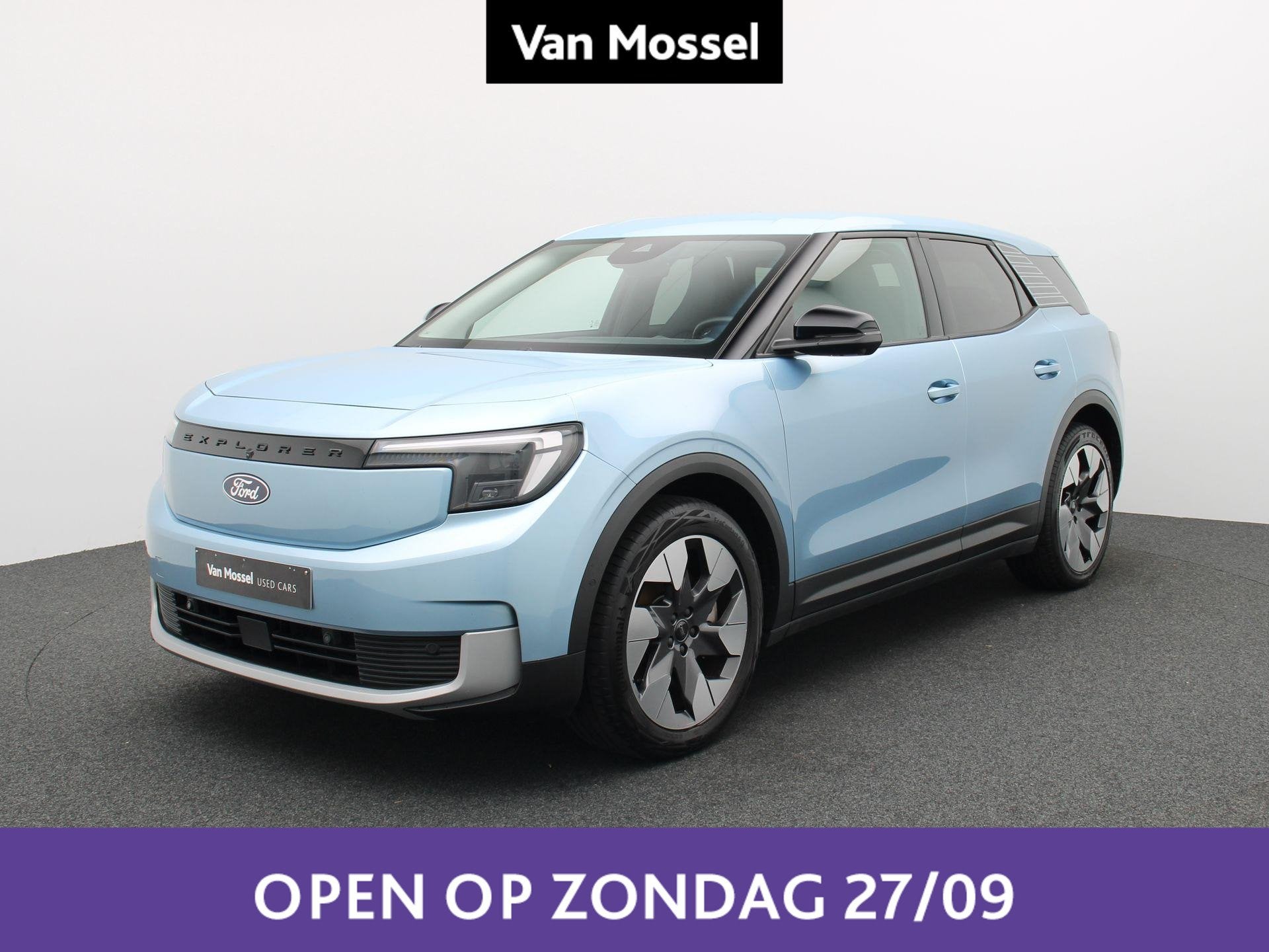 Ford Explorer Premium Extended Range RWD 77 kWh, Auto's, Automaat, Gebruikt, Zwart, Blauw