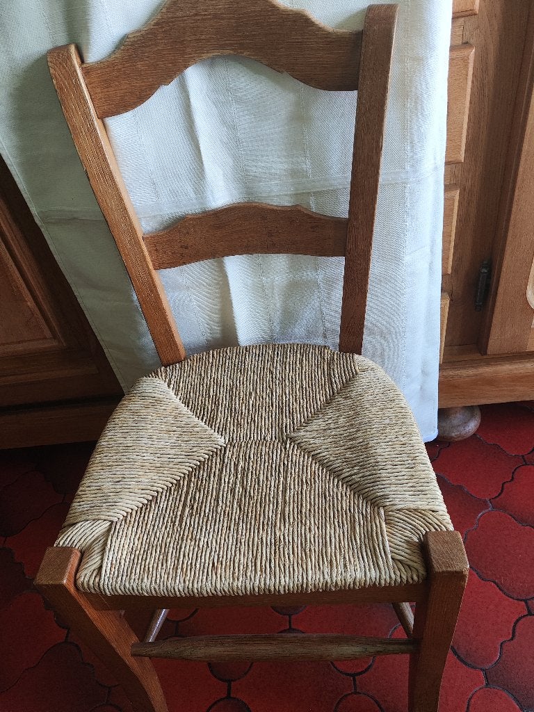 Chaises en chêne, Maison & Meubles, Brun, Enlèvement, Bois, Cinq, Six Chaises ou plus