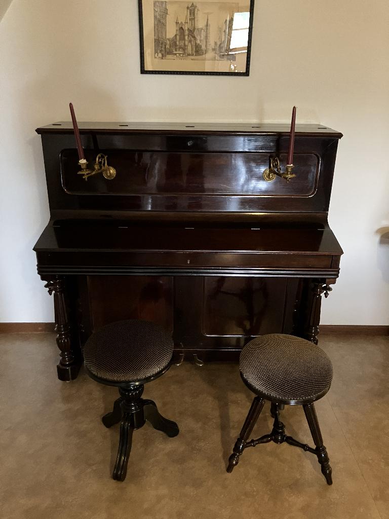 piano, Muziek en Instrumenten, Piano's, Ophalen, Gebruikt, Zwart, Piano