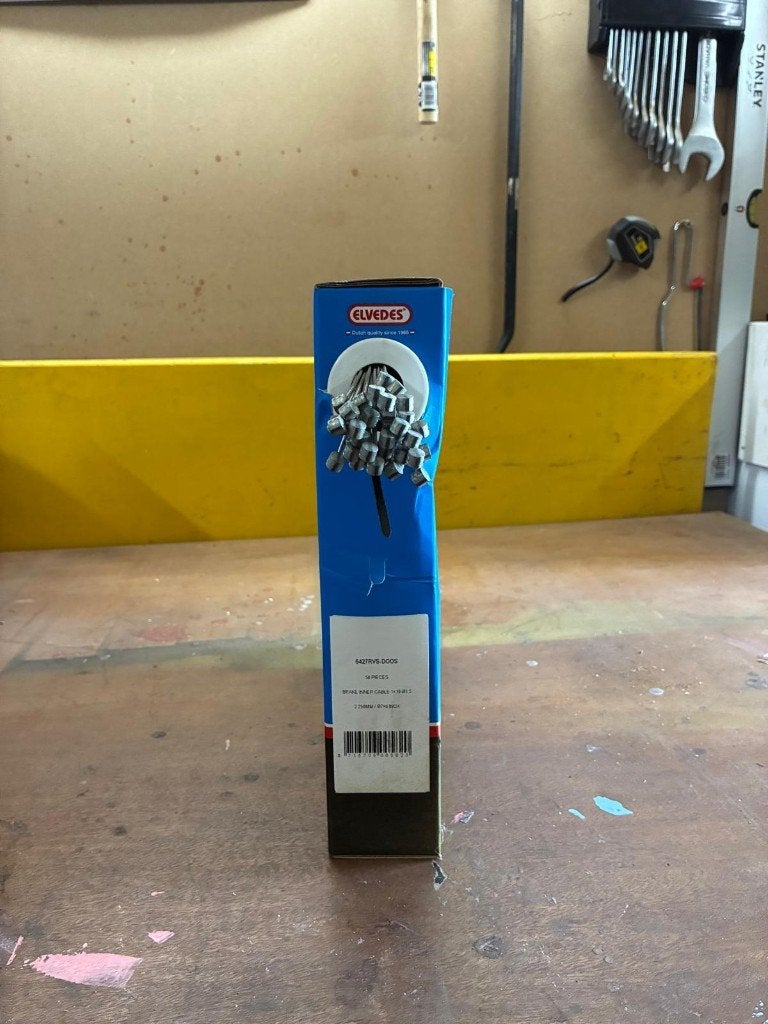 Elvedes rem binnenkabel rvs 250mm nippel 76 doos (50), Fietsen en Brommers, Fietsonderdelen, Ophalen, Remmen, Elvedes, Staal
