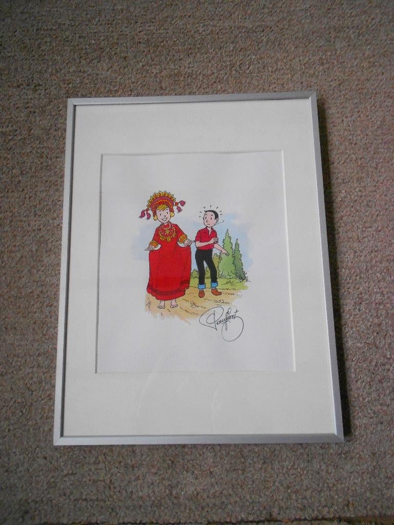 Suske en Wiske - De Parel in de Lotusbloem - orig tek Geerts, Boeken, Ophalen of Verzenden, Nieuw, Paul Geerts