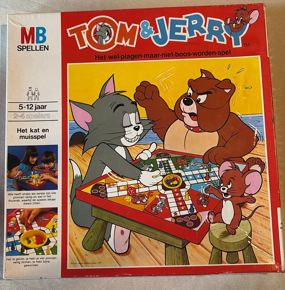 Vintage Tom & Jerry Bordspel, Hobby & Loisirs créatifs, Enlèvement ou Envoi, Comme neuf