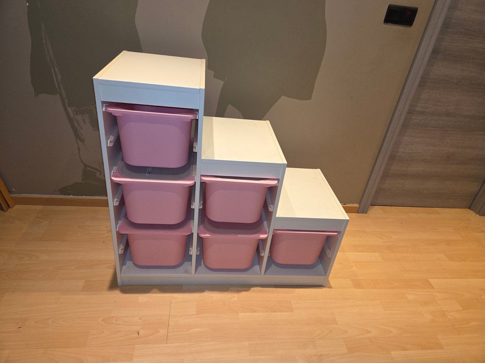 Opbergkast Ikea met 6 bakken, Doe-het-zelf en Bouw, Ophalen, 100 cm of meer, Bak of Kist, Zo goed als nieuw