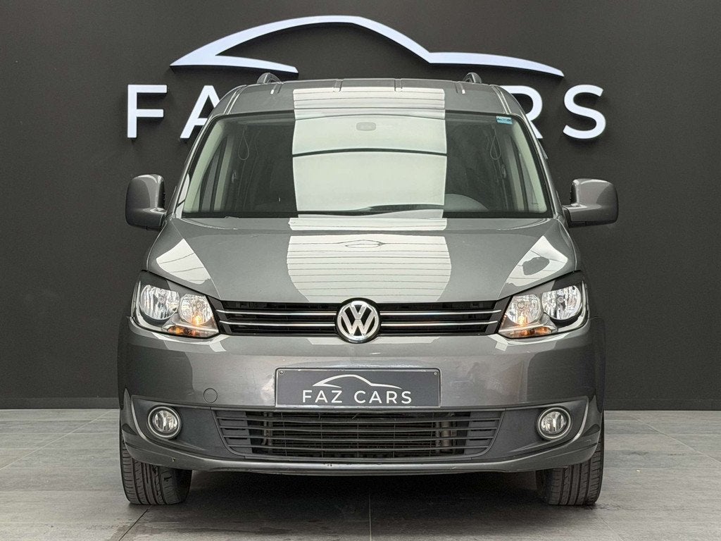 Volkswagen Caddy Maxi Life 2.0 TDi DSG *1ER PROP + CLIM + GA, Auto's, Volkswagen, Euro 5, Stof, Gebruikt, Zwart