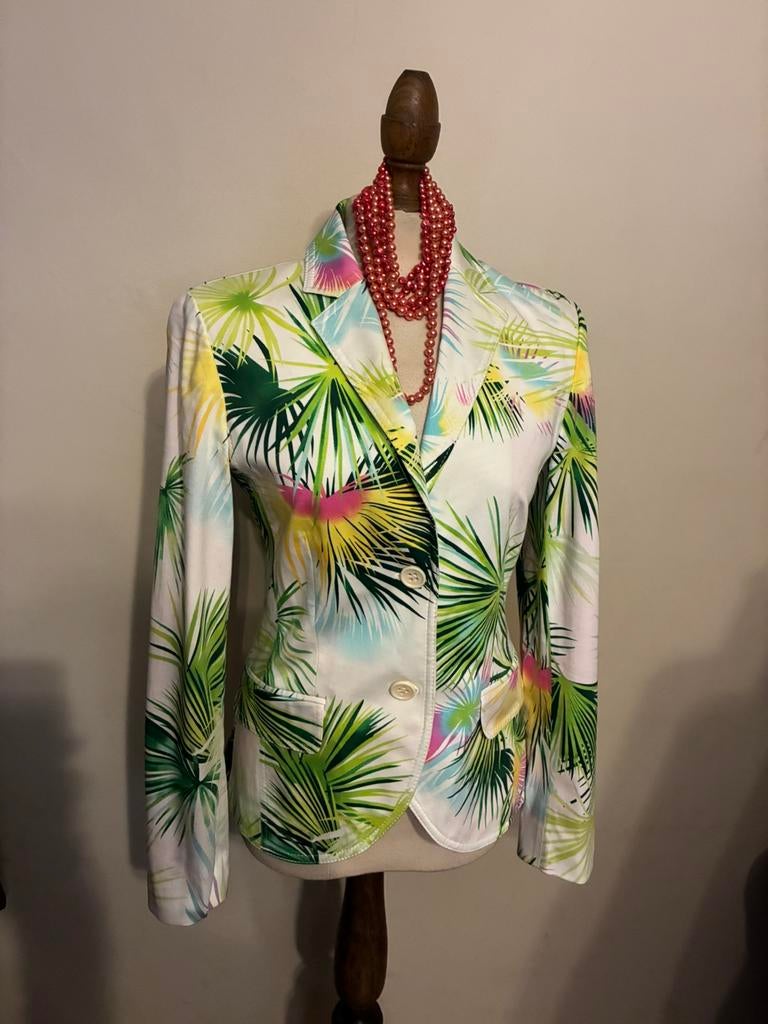 ESCADA JASJE KLEURRIJK, Autres couleurs, Taille 36 (S), Comme neuf, Manteau