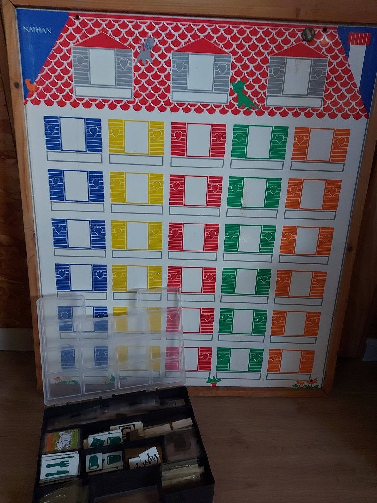 Educatief spelbord met magneten, Ophalen, Gebruikt